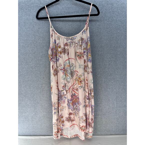 Papinelle Women’s sz L Floral Night Gown Pajamas  Soft Cozy Pockets Knee Length - Picture 5 of 13